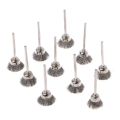 10pcs Dremel Electric Tool Steel Wire Wheel Brushes Cup Rust Dremel Accessories Rotary Tool for The Engraver Abrasive Materials