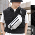 Men Waterproof Waist Bag Black Fashion Travel Outdoor Chest Pack Casual Crossbody Bag Nylon Bum Waist Belt Pouch 3 Colors