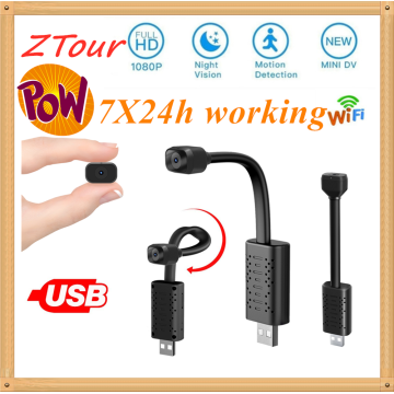 U22 HD Mini Smart Nanny WIFI USB Night Vision Camera Real-Time Surveillance Cam Motion Detection Support Hidden TF Card