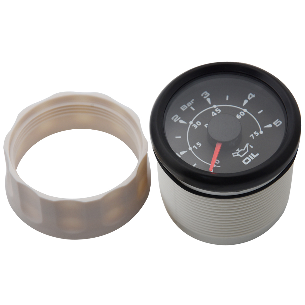 52mm Oil Pressure Gauge 0~10 Bar 0~5Bar Waterproof Car Fuel Pressure Meter 8 Colors Backlight Auto Truck Boat Vessel Yacht RV