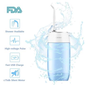 lachen Oral Irrigator Tips Dental Water Flosser Waterproof 120ml Oral Hygiene USB Rechargeable Dental Cleaner For Teeth Cleaning