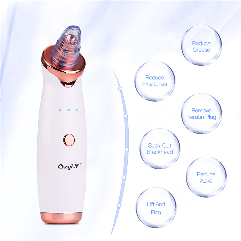 Electric Facial Vacuum Blackhead Remover Skin Care Acne Pore Cleaner USB Rechargeable Facial Vacuum Cleaner Beauty Skin Tool