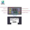 W3230 LED Digital Thermostat Temperature Control DC 12V AC 110V 220V 20A Mini LED Display Thermostat Waterproof Probe