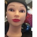 CAMMITEVER Mannequin Head with Holder Hairdress Doll Female Mannequin Head Plastic Mannequin Head For Wigs