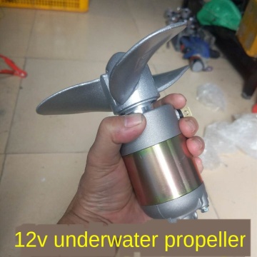 DIY Electric Boat Nest Lath Outboard Motor Propeller Paddle Machine Rubber Boat 12V Underwater Motor Propeller