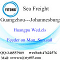 Guangzhou Port LCL Consolidation To Johannesburg