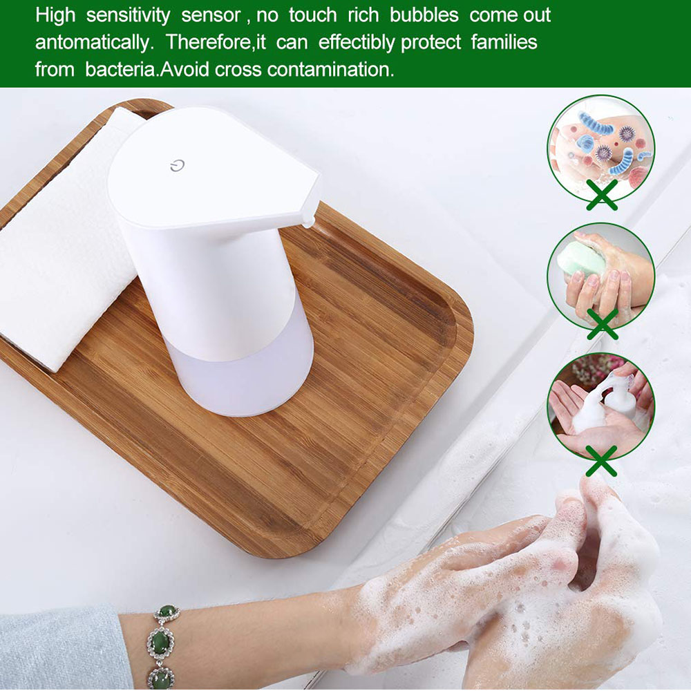 Touchless Bathroom Dispenser Smart Sensor Foam Liquid Soap Dispenser for Kitchen Hand Free Automatic Soap Dispenser Pump