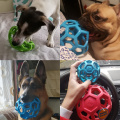 JW Geometric Ball Pet Dog Toys Natural Non-Toxic Rubber Ball Toy Chew Toys For Small Medium Large Dogs Pet Training Products