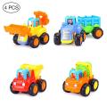 Push And Go Friction Powered Car Toys Set Tractor Bulldozer Mixer Truck And Dumper For Baby Toddlers Classic Toys Gifts for Kids