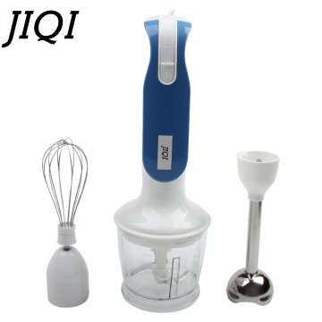 JIQI Electric Hand Held Blender Food Mixer Multifunction Meat Grinder Fruit Vegtable Juicer Egg Beater Chopper Whisk Cream Stick