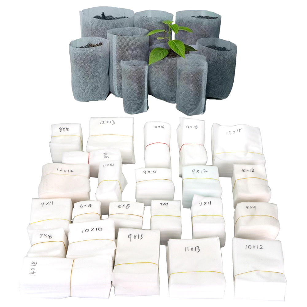 Biodegradable Nonwoven Fabric Nursery Planter Grow Bags Seedling Growing Planter Planting Pots Garden Eco-Friendly Ventilate Bag