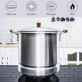 Silver Aluminum Tamale Steamer Pot