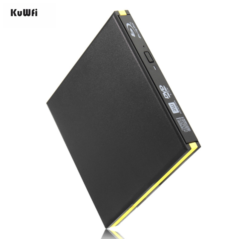 KuWFi USB 3.0 Blu-ray Burner Drive BD-RE External DVD Recorder DVD-RAM 3D Player for Laptop/PC