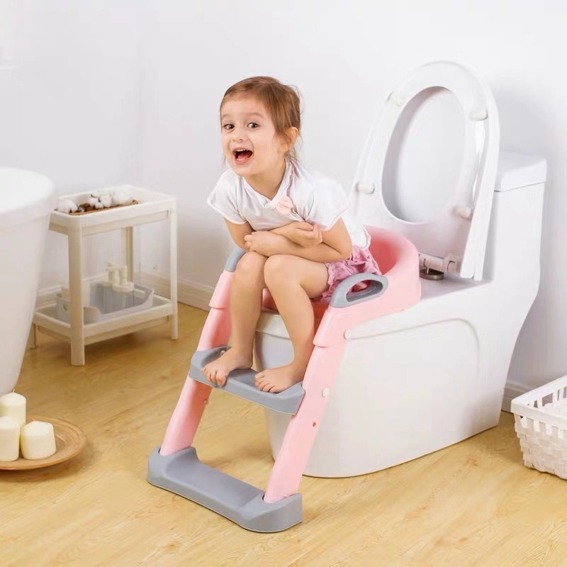 Toilet Seat Potty Training Seat Urinal for Boys Folding Chair Stool Staircase Toilet Ladder for Baby Toddler Girl Safe Potties