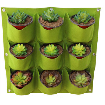 Wall Hanging Planting Bags Plant Grow Bags Vertical Wall Garden Planter Wall-mounted Felt Plant Pockets For Flower,Plant