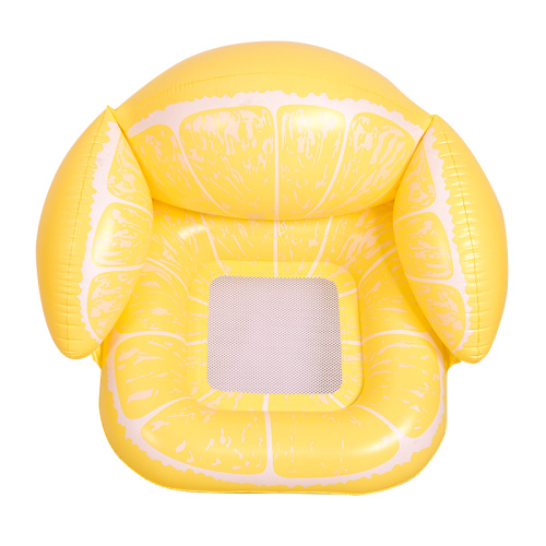 Customization Yellow Lemon Inflatable Chair Pool Floats for Sale, Offer Customization Yellow Lemon Inflatable Chair Pool Floats
