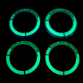 Luminous Alloy Car Ignition Switch Cover Auto Accessories Car Stickers Circle Light Decoration For (T-OYOTA COROLLA LEVIN Motor)
