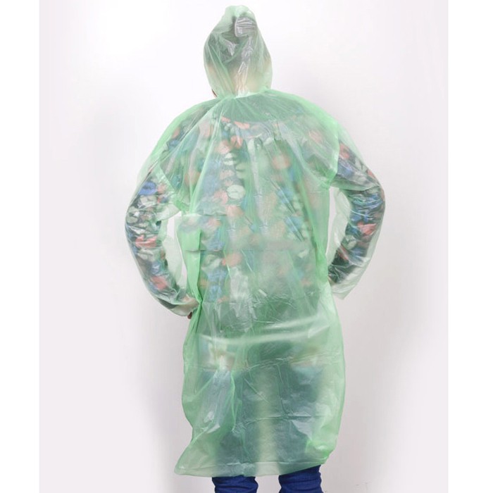 Disposable Raincoat Adult Emergency Waterproof Hood Poncho Travel Camping Must Rain Coat Unisex
