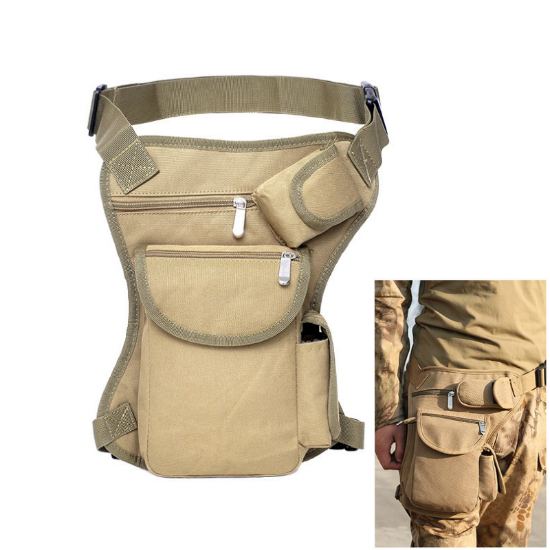Tactical Leg Bag Outdoor Sports Leisure Multi-function Canvas Pouch Hiking Cycling Travel Fishing Waist Hanging Tool Bag