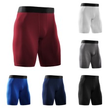 New Men High Waist Yoga Slant Pocket Running Training Sports Quick-drying Tight-fitting Stretch Fitness Running Shorts