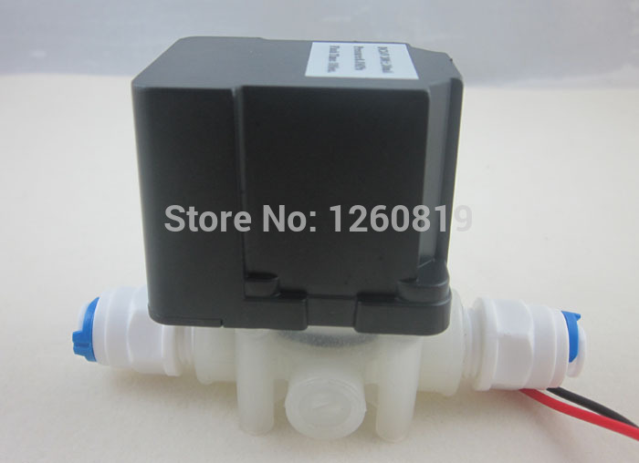 24V 1/4" Waster Auto Flush Water Solenoid Valve with Restrictor for RO Reverse Osmosis System