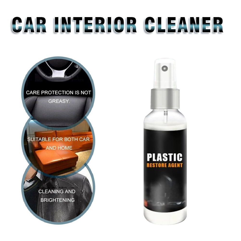 30ML Car Cleaner Refurbished Agent Dashboard Plastic Restorer Agent Auto Renovated Coating Paste Parts Retreading Agent
