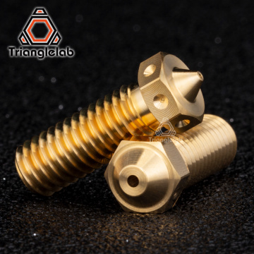 Trianglelab 1PC Top Quality Brass Volcano Nozzle For 3D Printers Hotend For E3D Volcano Hotend M6 Extruder Nozzle