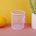 1pcs Pink Pig Iron Pen Holder Office Organizer Cosmetics Makeup Brushes Tool Cup Holder Case Pencil Container Office Supplies