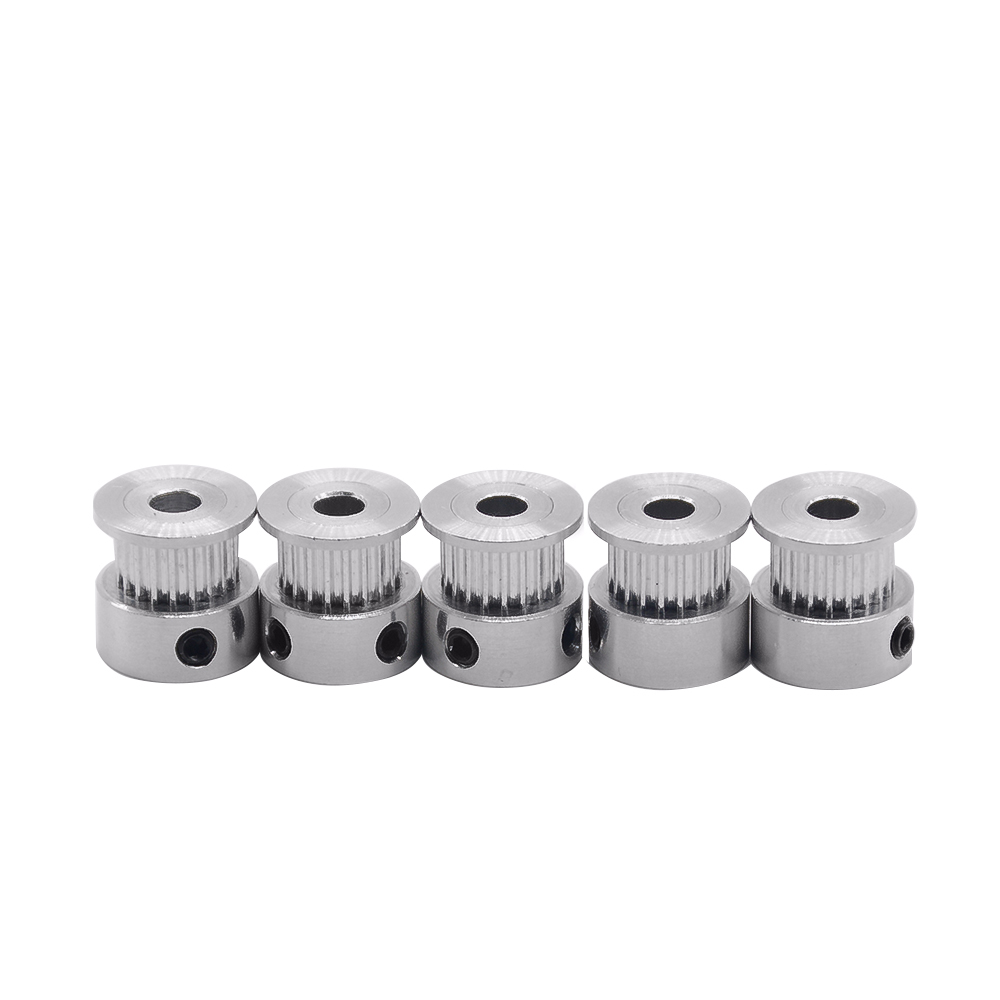 Free shipping 8pcs 20 teeth GT2 Timing Pulley Bore 5mm + 5M High quality GT2 timing Belt for 3D printer