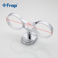 FRAP 1set High Quality Wall-mount cup holder with 2 pcs Glass cups Bathroom Shelves Accessories Double Toothbrush holder F1908