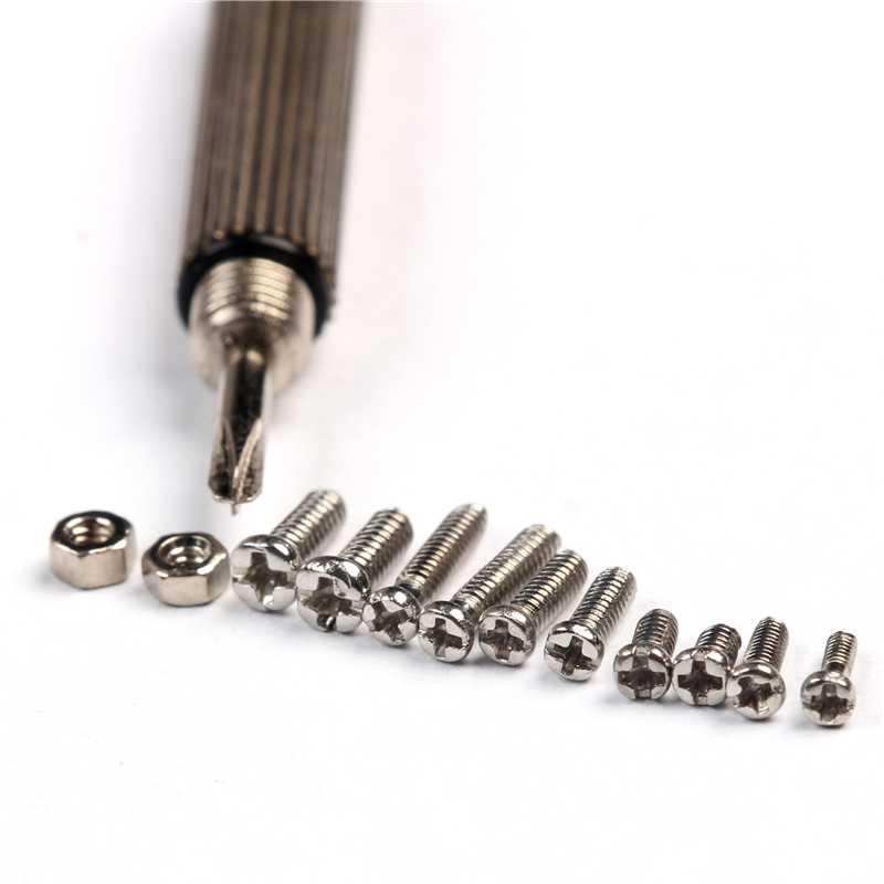 1000Pcs/lot Stainless Steel Screws And Nuts With 1pc Multi Screwdriver For Watch Eye Glasses