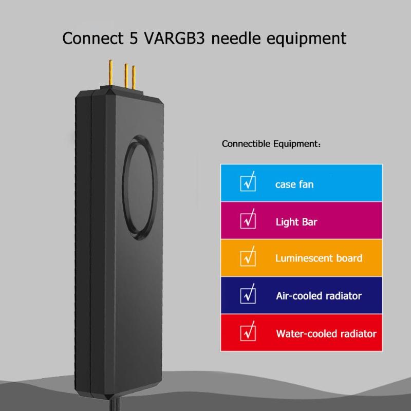 Jonsbo ARGB Controller SATA Pin Power Supply ARGB Controller for 3Pin 5V Case LED Lighting Desktop Computer