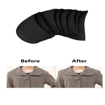 4 Pairs Women Men Inserts Shoulder Pad Soft Covered Set-in Foam Sewing Pads Padding Encryption Enhancers Mat for Blazer T Shirt