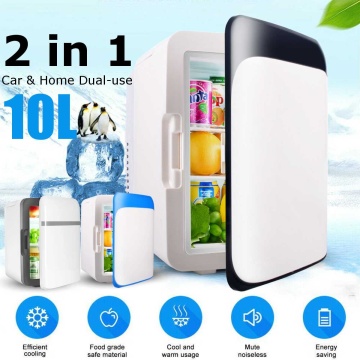 220V 12V 10L Home Refrigerators Ultra Quiet Household Refrigerators Freezer Cooling Heating Fridge