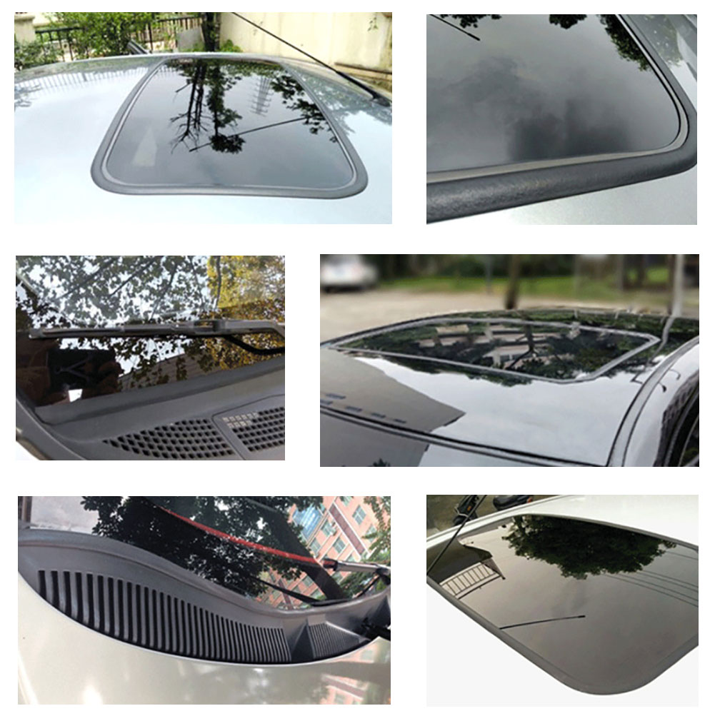 300cm Car Waterproof Rubber Sealing Strips Trim For Auto Car Front Rear Windshield Sunroof Triangular Window Edge Weatherstrip