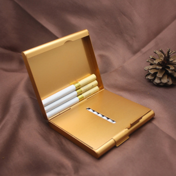 20 Sticks Fashion Double Layer Pipe Creative Personality Cigaret Case Metal Cigarette Case Cigarette Box Gifts Cigarette Holder
