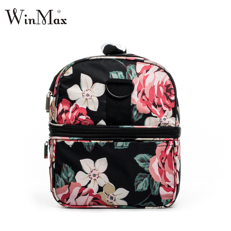 Winmax Brand Thicken Two Layer Cooler Lunchbox Insulated Thermal Food Fresh Wine Picnic Cooler Bag Tote Handbags Women Lunch Bag
