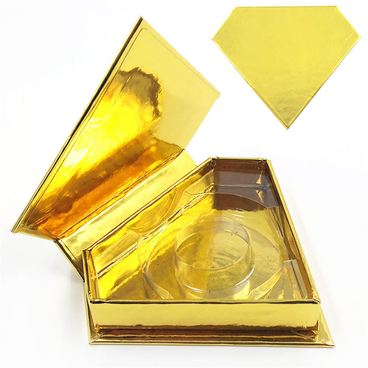 gold eyelash box