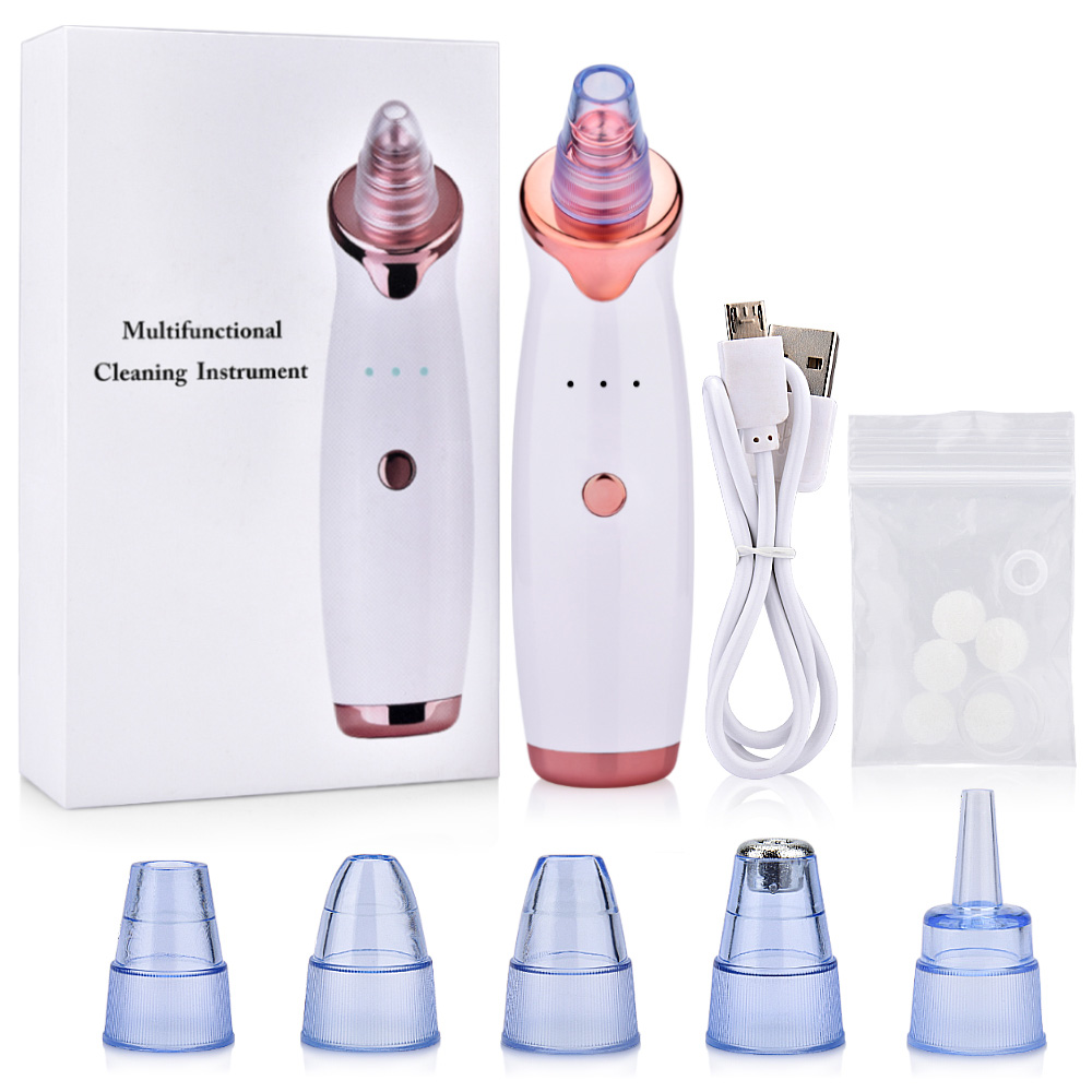 Acne Pimple Removal Vacuum Suction Face Clean Pore Vacuum Blackhead Remover Skin Care Facial Diamond Dermabrasion Tool Machine