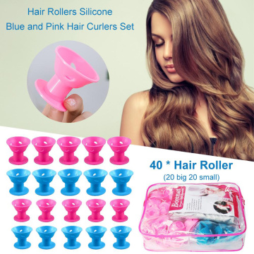 Hair Rollers Silicone Hair Curlers Set Large and Small Hair Curlers Hair Style Tools