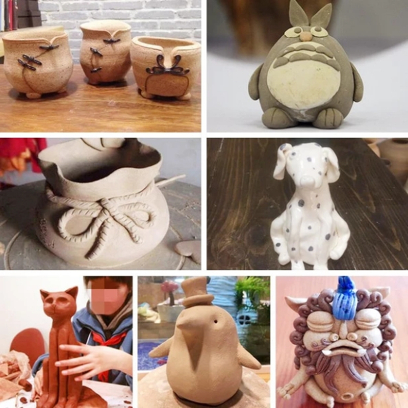 250g safety soft clay mud Jingdezhen for children's DIY porcelain clay sculpture kaolin white clay sculpture ceramic art XJ11