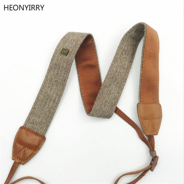 New Universal Adjustable Cotton Leather Camera Shoulder Neck Strap Belt For Sony for Nikon SLR Cameras Strap Accessories Part