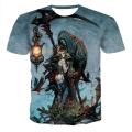 Summer Men T-shirts Casual O-neck Short Sleeve Tee Tops Hip Hop Style Clothes Fashion Streetwear Skull 3D T Shirt Male