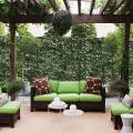 Artificial Grass Outdoor Garden Decoration Privacy Fence Fencing Simulation Lawn Moss Synthetic Leaves Screen Ivy for Home House