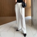 TWOTWINSTYLE Casual Solid High Waist Women Pants Button Big Size Long Trousers Female Korean Spring 2020 Fashion Clothes New