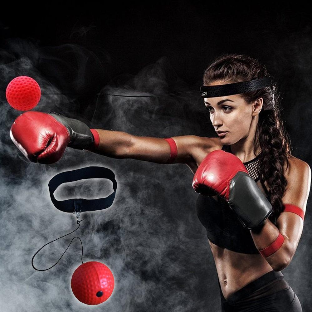 Boxing speed reaction ball Boxing Fight Ball Tennis Ball With Head Band For Reflex Training In Speed Ball Reaction Punching