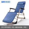 Folding Adjustable Nap Recliner Outdoor Padded Chair with Headrest Deck Chair Beach Chair with Steel Pipe Frame Zero Gravity