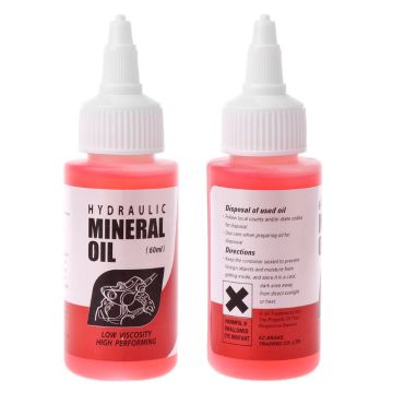 Bicycle Brake Mineral Oil System 60ml Fluid Cycling Mountain Bikes