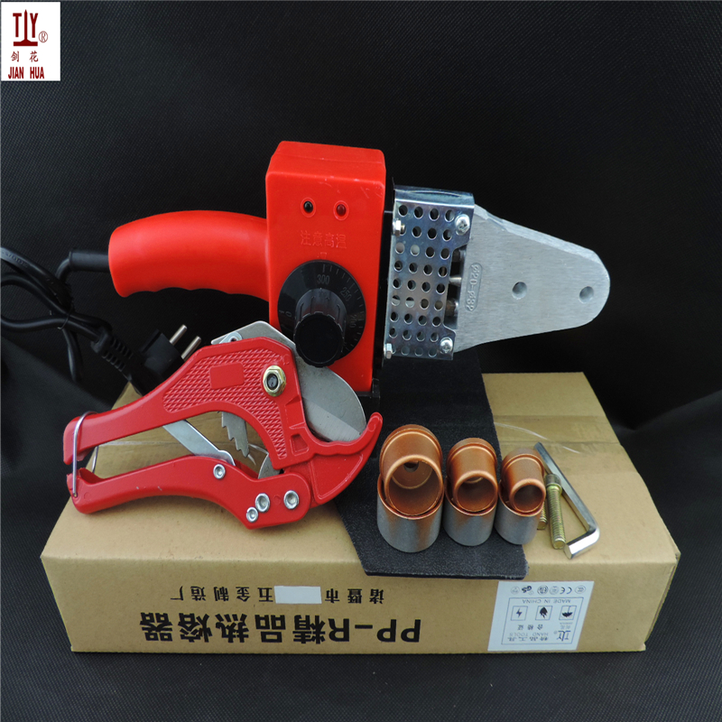 Apparatus for welding plastic pipes, welding machine Maquina termofusion Paper box package Temperature controled 20-32mm