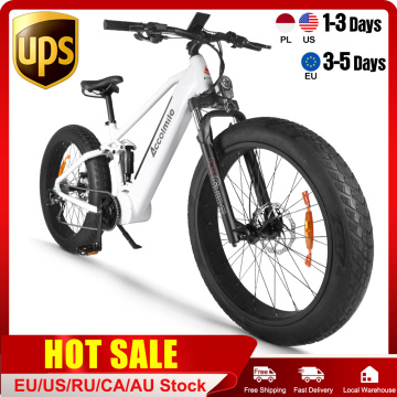 2020 New Electric Snow Bike 1000W 4.0 Tire Fat Beach Bicycle 12.8AH Lithium LG Cell ebike Battery 48V BBSHD Mid Drive Motor Kit
